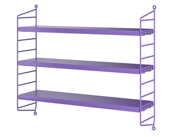 STRING® POCKET - Wall-mounted modular MDF shelving unit by String Furniture - view 3